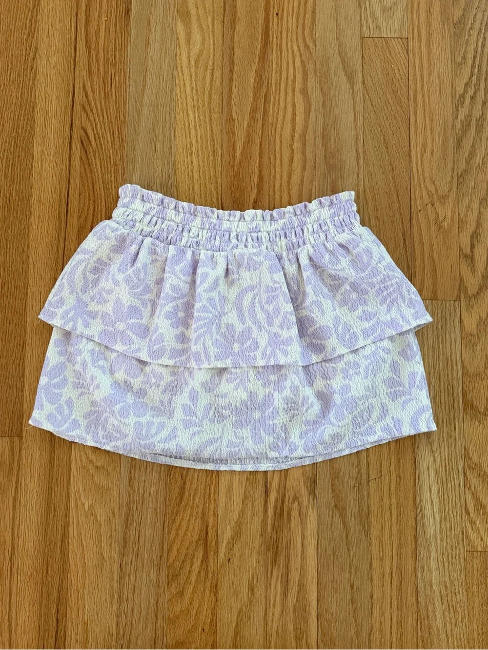 Old Navy Girls Printed Crinkled Tiered Skort, Size Medium (8)